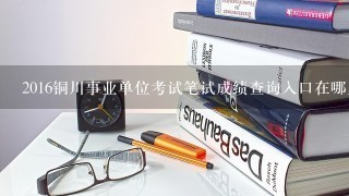 2016铜川事业单位考试笔试成绩查询入口在哪里？