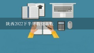 陕西2022下半年教资人数