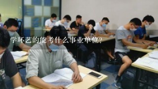 学环艺的能考什么事业单位?