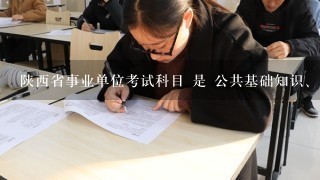 陕西省事业单位考试科目 是 公共基础知识、行政、申论。还是只考公共基础知识。