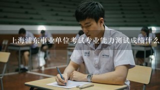 上海浦东事业单位考试专业能力测试成绩什么时候公布？是和面试成绩一