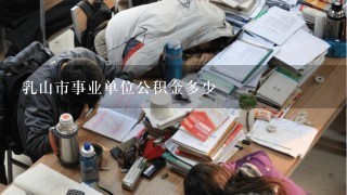 乳山市事业单位公积金多少