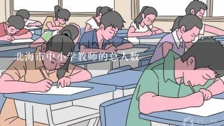 北海市中小学教师的总人数