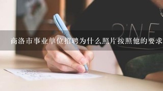 商洛市事业单位招聘为什么照片按照他的要求还总是通不过？