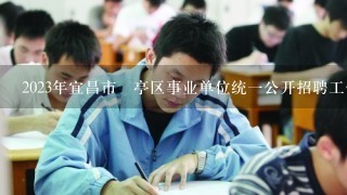 2023年宜昌市猇亭区事业单位统1公开招聘工作人员公